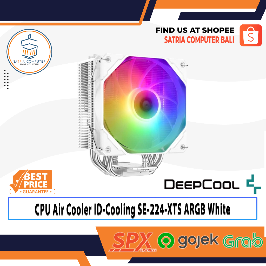CPU Air Cooler ID-Cooling SE-224-XTS ARGB White