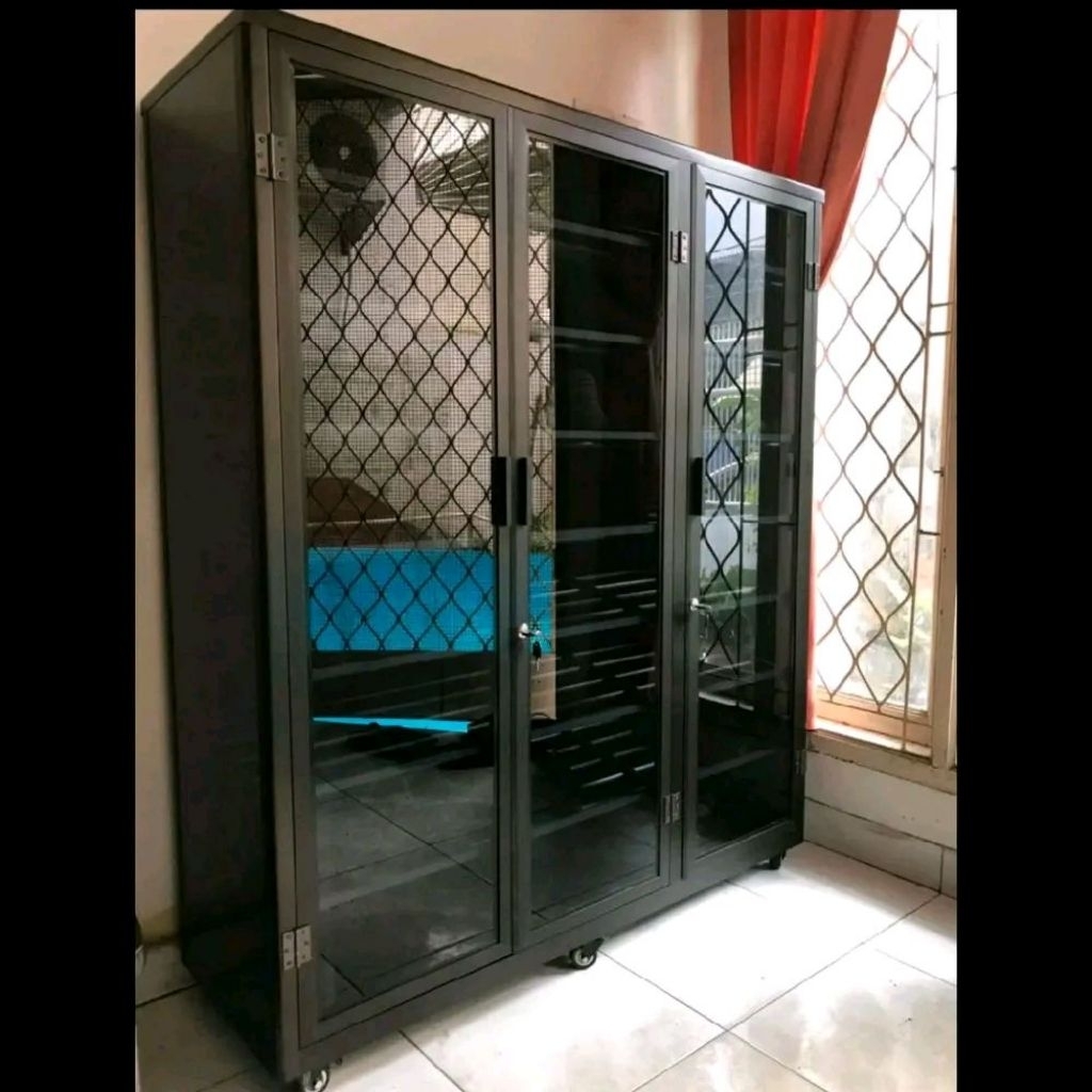 TC ALUMINIUM LEMARI SEPATU PREMIUM 120X40X145 B 140X40X145 RAK SEPATU 8 SUSUN ALUMINIUM TEBAL HOLLOW