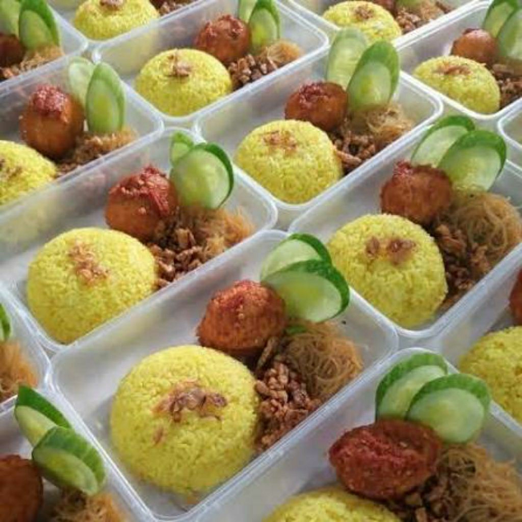 Paket Nasi Kuning Thinwall/Nasi Box Ekonomis Murah min 10 pax