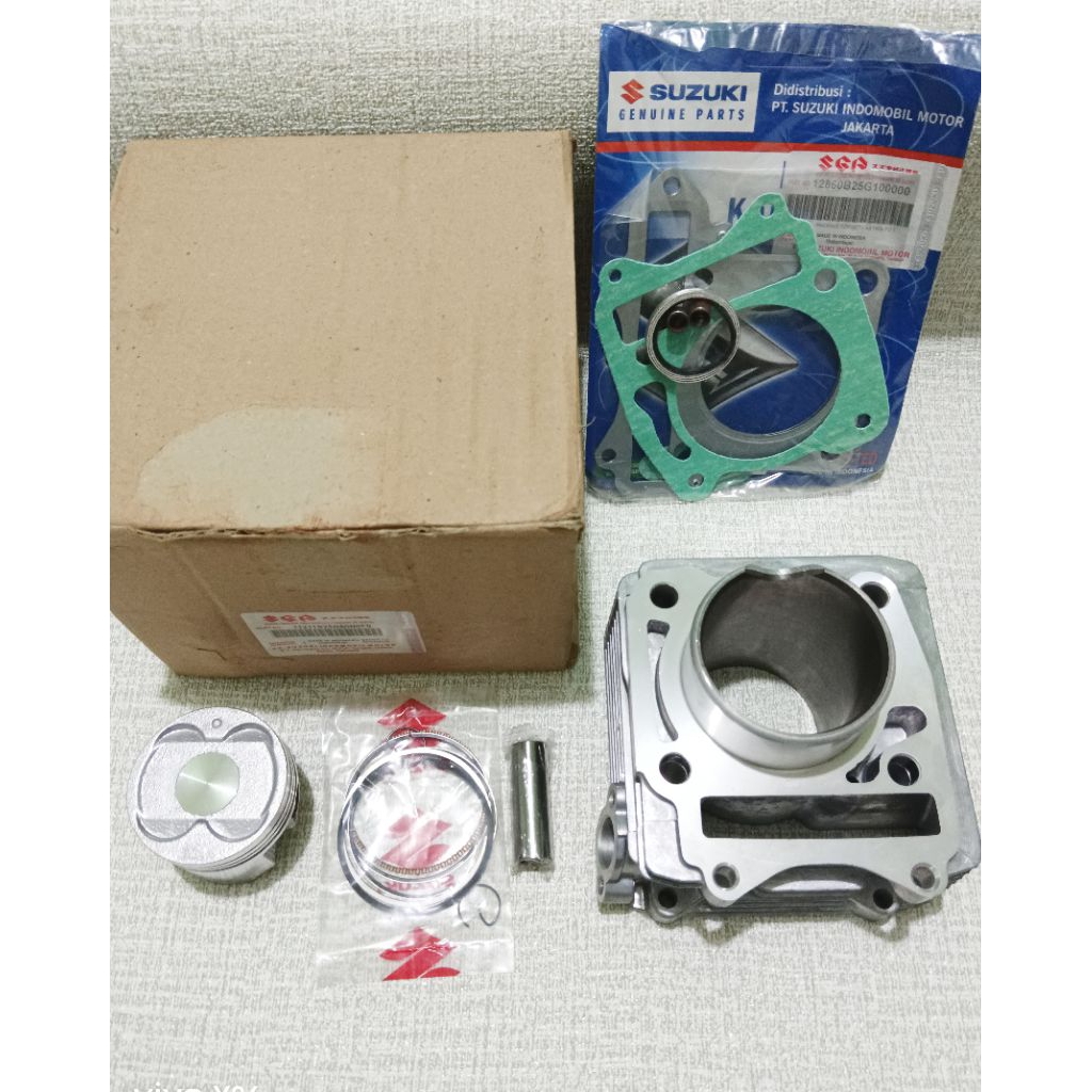 BLOK BLOCK SEHER KOMPLIT+TOPSET SATRIA FU 150 KARBU (BLOK+TOPSET SATRIA FU KARBU)