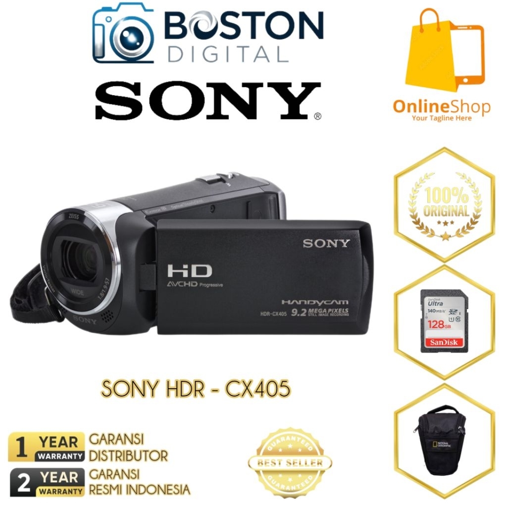 SONY HDR CX405 HD HANDYCAM / SONY HDR-CX405 / SONY CX405