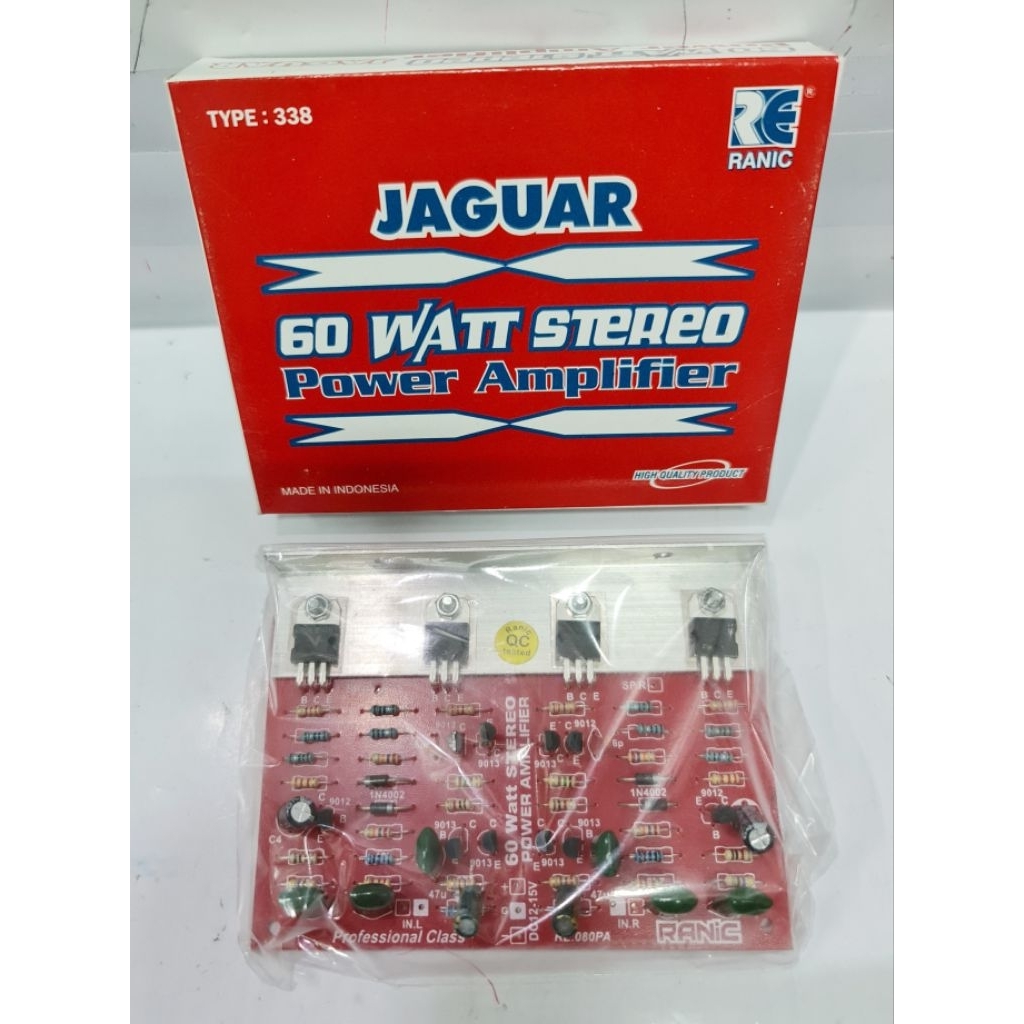 RANIC KIT POWER AMPLIFIER STEREO TIP 41-42 60WATT JAGUAR TYPE(338)