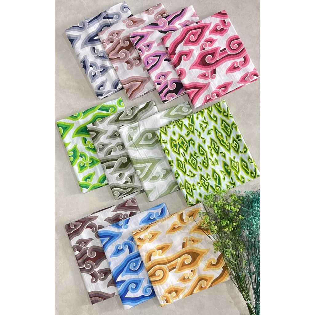 kain batik katun megamendung mega mendung bayangan trusmi cirebon