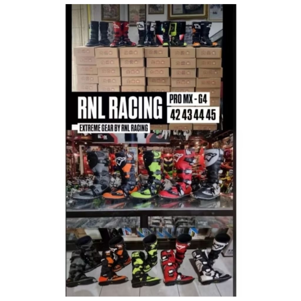 Sepatu Cross RNL Racing Pro MX-G4