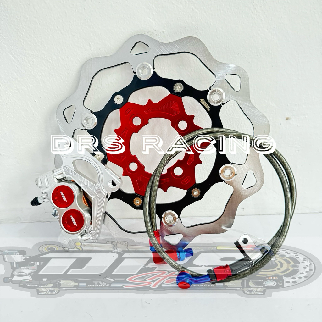 Baru Kaliper Formula Jrp 4 Piston + Disc Cakram Model Galfer 260Mm + Selang Rem Psi Swits + Breket
