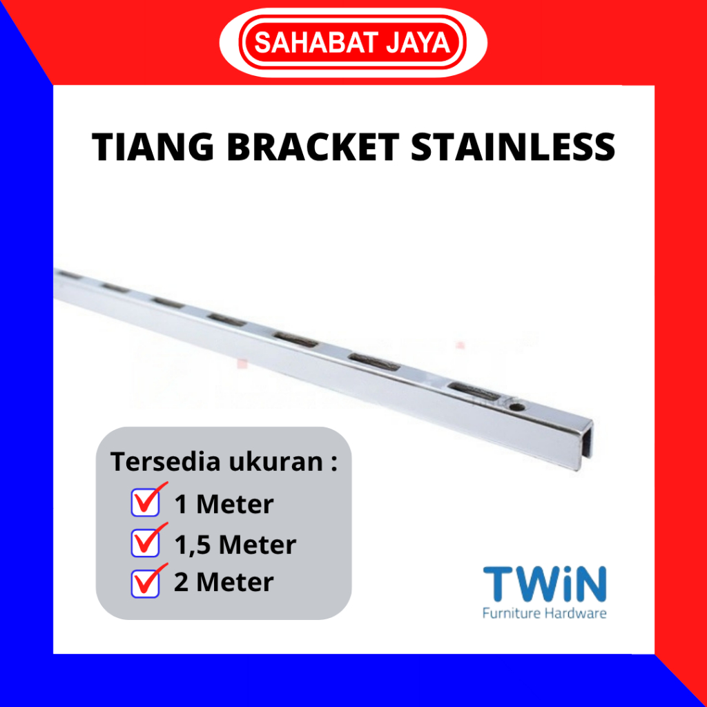 TIANG BRACKET REL BRAKET PENYANGGA RAK DINDING STAINLESS