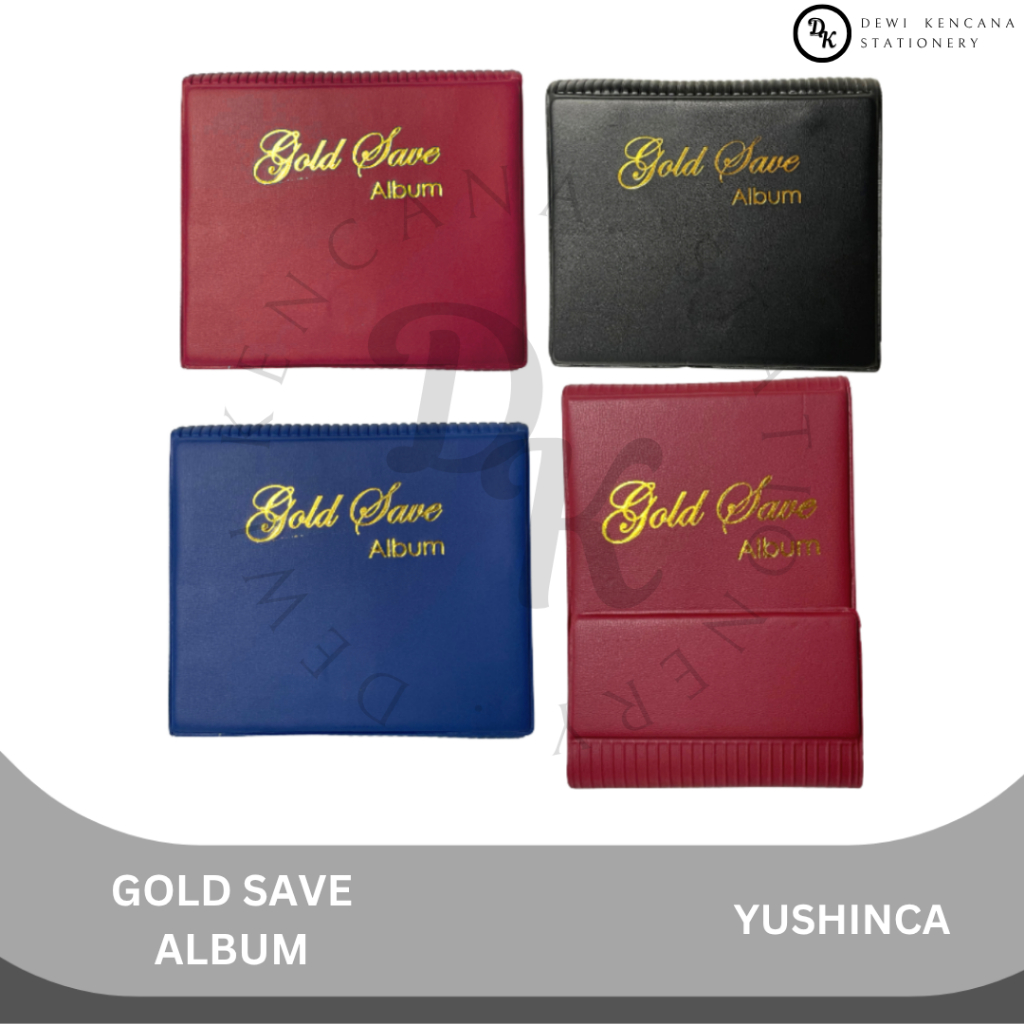 Gold Save Album Yushinca | Penyimpanan Emas Batang/ Coin | Gold Organizer | Album Penyimpanan Emas M