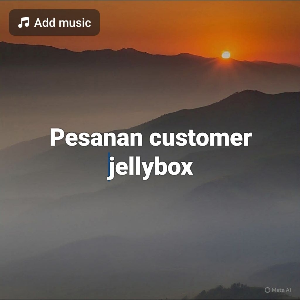 pesanan customer jellybox
