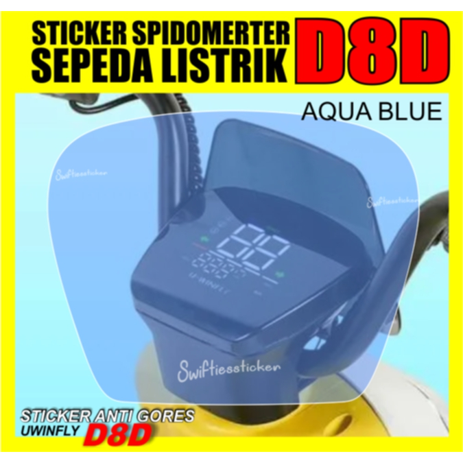 Sticker Antigores Speedometer Sepeda Listrik Uwinfly D8D Aksesoris Sepeda Listrik Uwinfly D8D