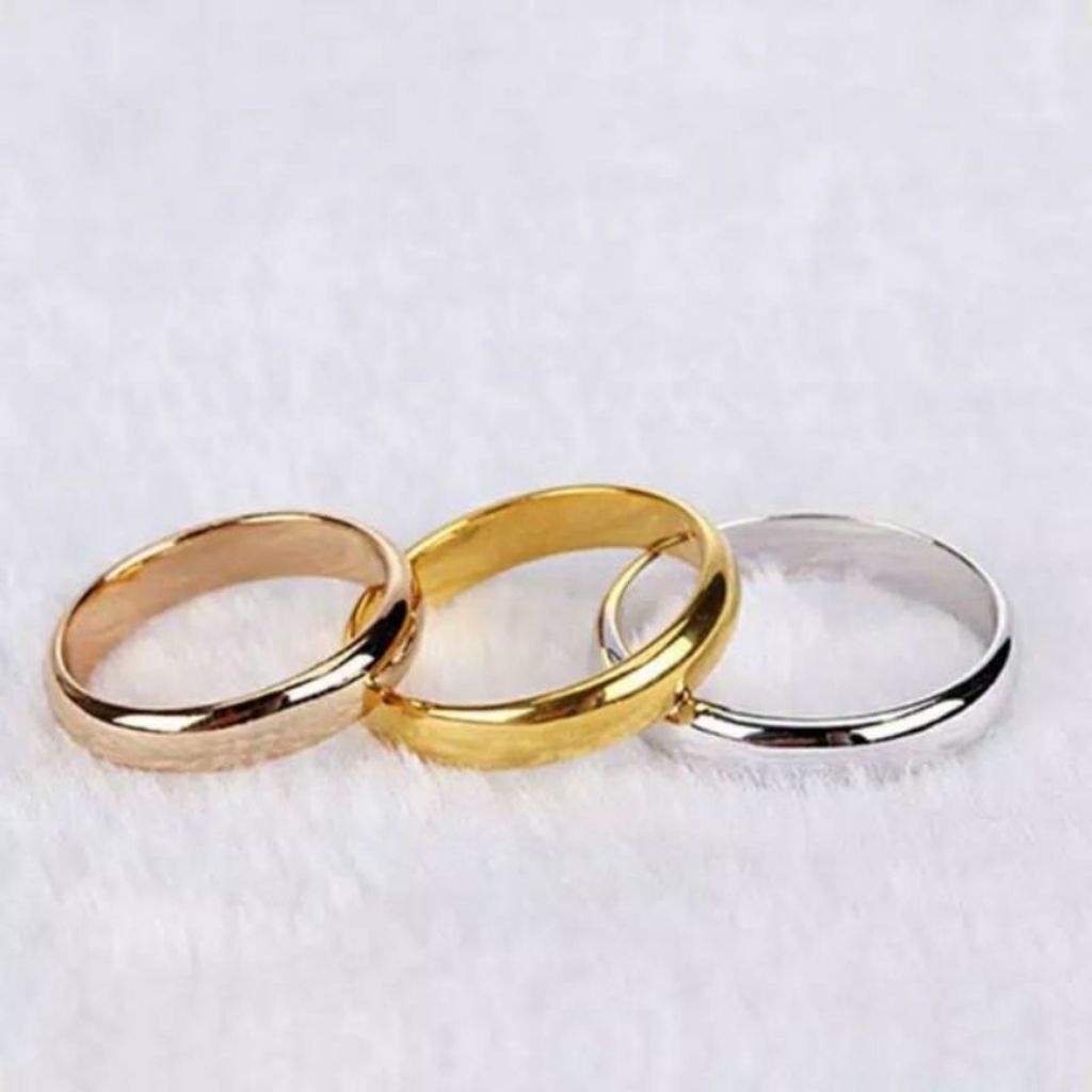 Cincin Titanium/Couple Polos SEDANG Terhits Kece
