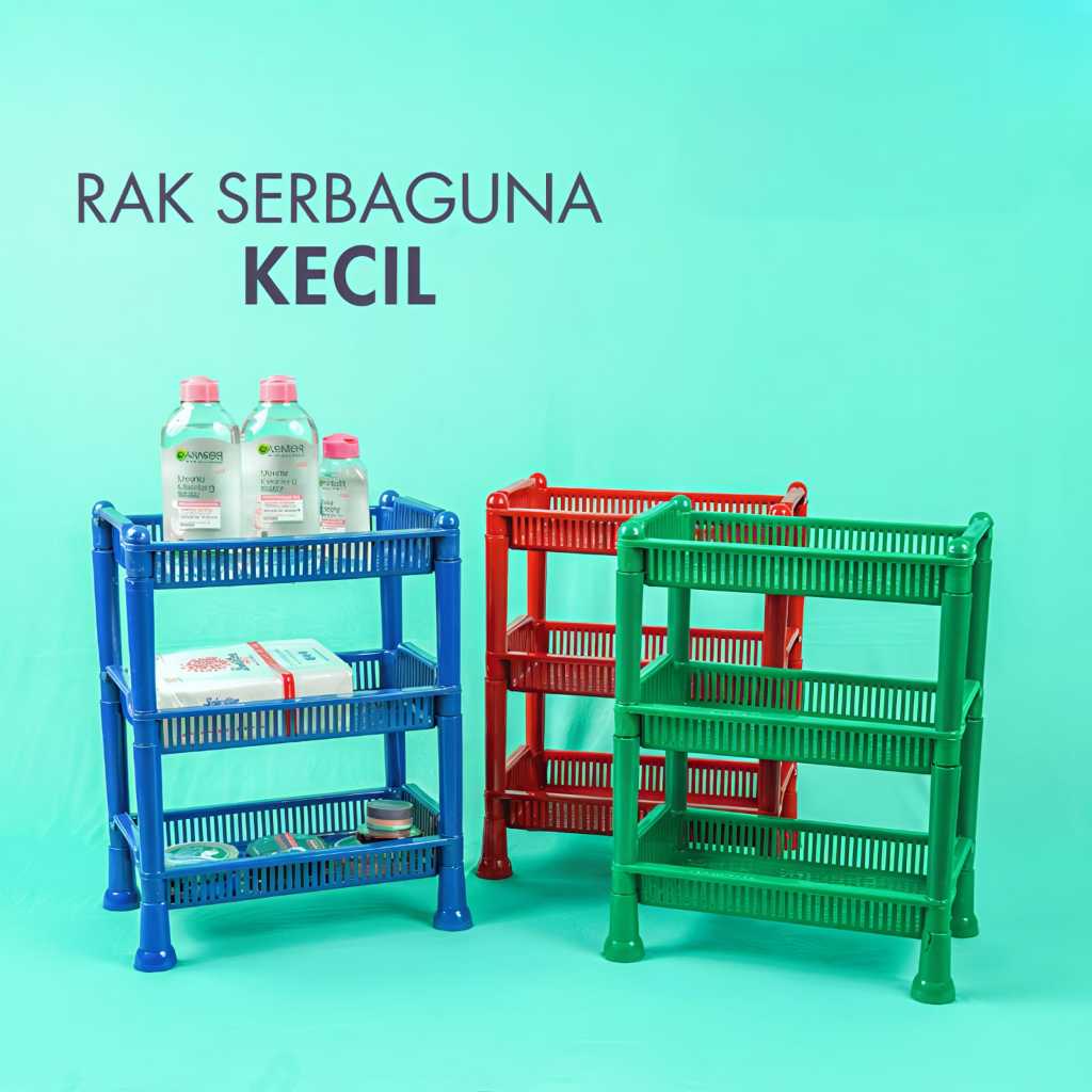 Rak-Susun-3-Serbaguna-Plastik-Dokumen-Bumbu-Piring-Gelas Rak Bumbu Dapur Serbaguna 3 Susun / Rak Pla