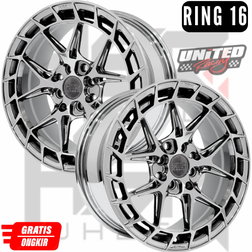 VELG BLACK CROME TERBARU RING 16 UNTUK JAZZ YARIS RAIZE SIGRA VIOS BRIO AVANZA XENIA PROMO VELG  LPS