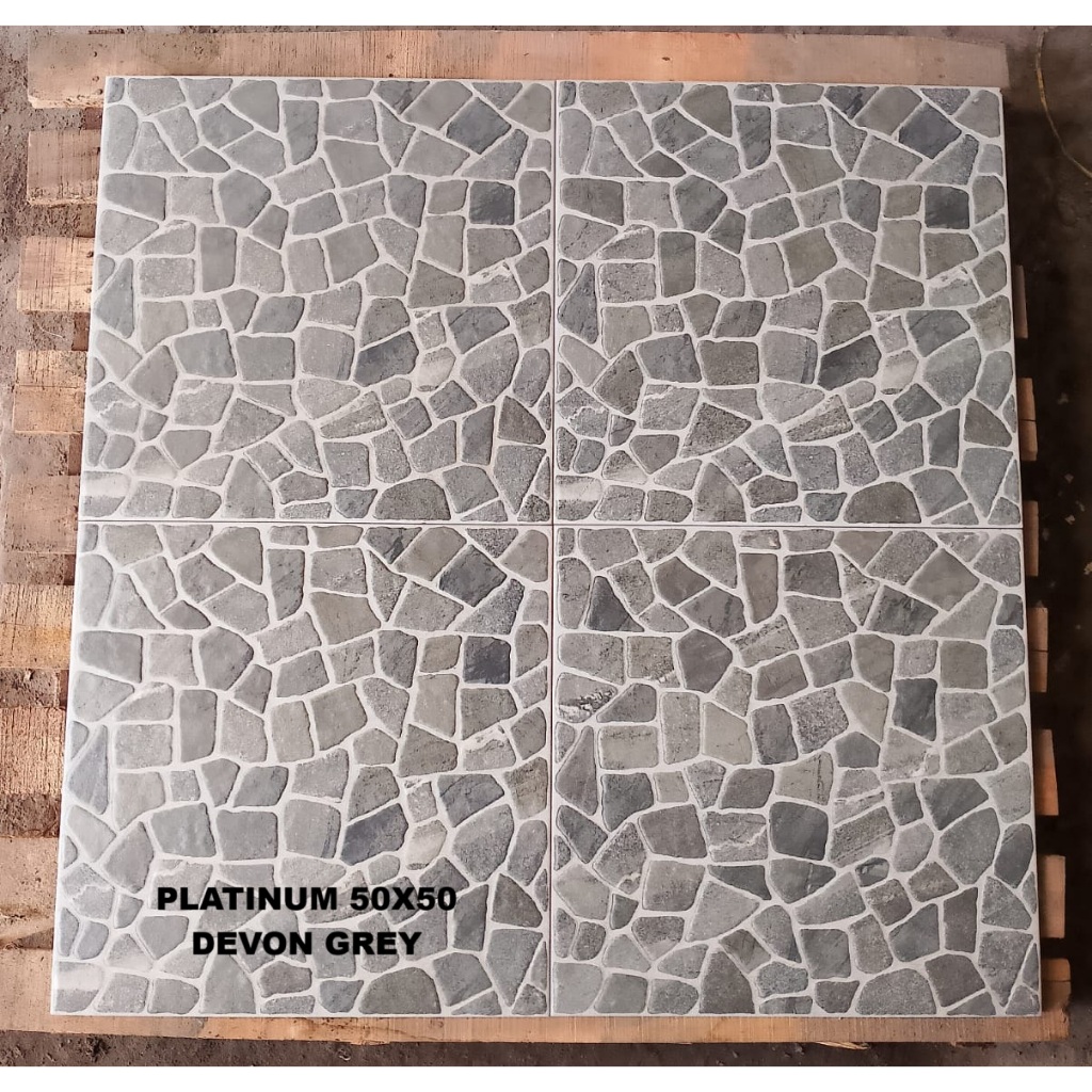 KERAMIK LANTAI MATT 50X50 PLATINUM DEVON GREY KW A KERAMIK LANTAI KASAR KERAMIK LANTAI 50X50 KERAMIK
