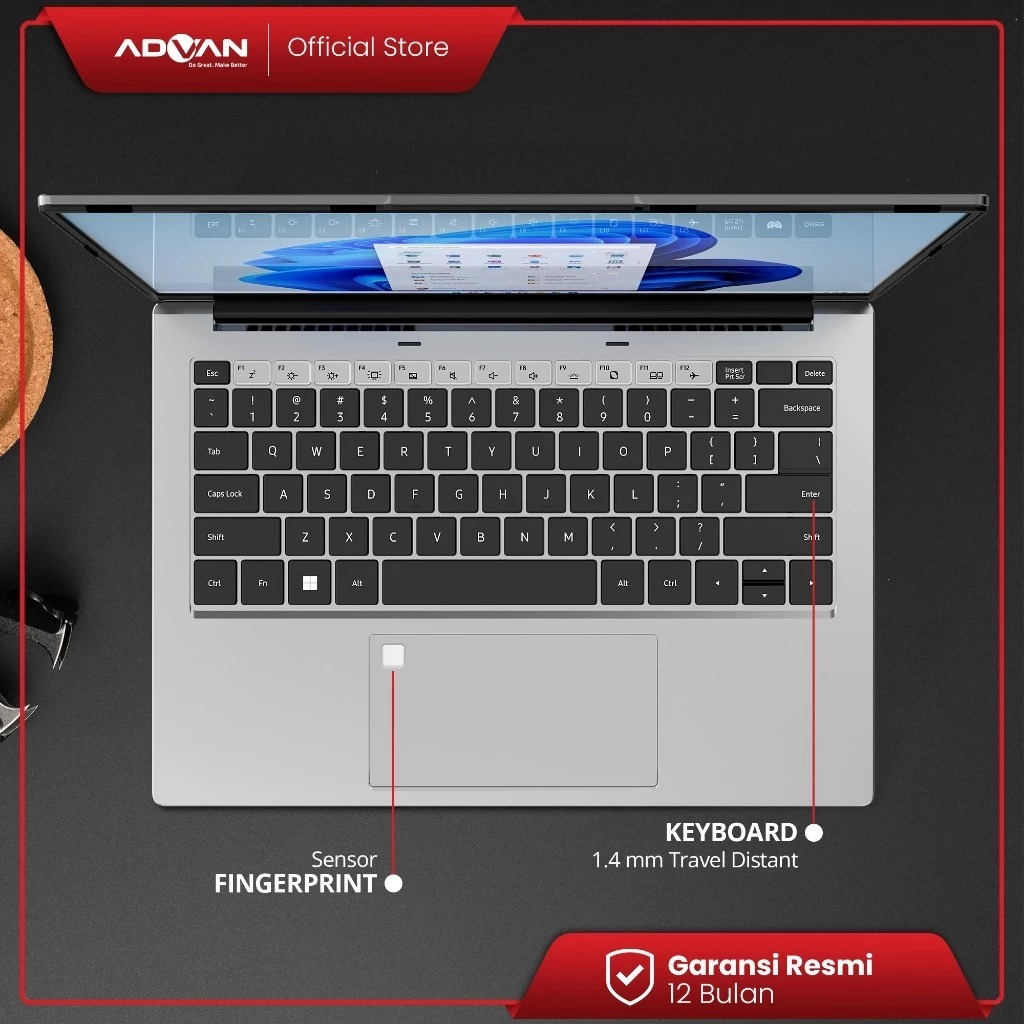 ADVAN WORKPLUS RYZEN 7 7735HS - RAM 16GB 512GB WINDOWS 11 14.0FHD IPS