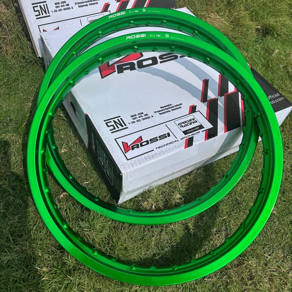 VELG V ROSSI WM UKURAN 140 160 185 RING 17 WARNA HIJAU GREEN VELG ROSSI ORIGINAL TERMURAH