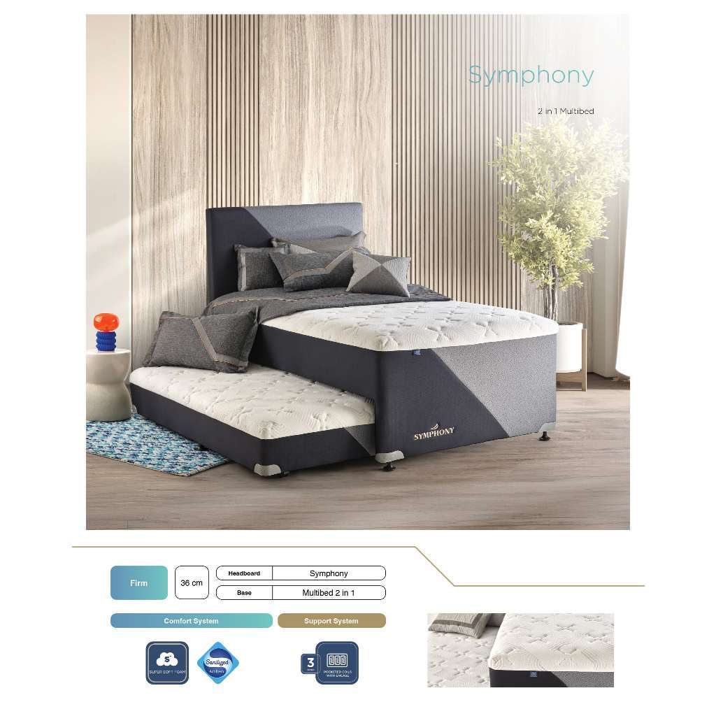Springbed Elite 2 in1 Symphony Latex / Kasur Sorong Elite 2in1 Symphony Latex - Elite Springbed