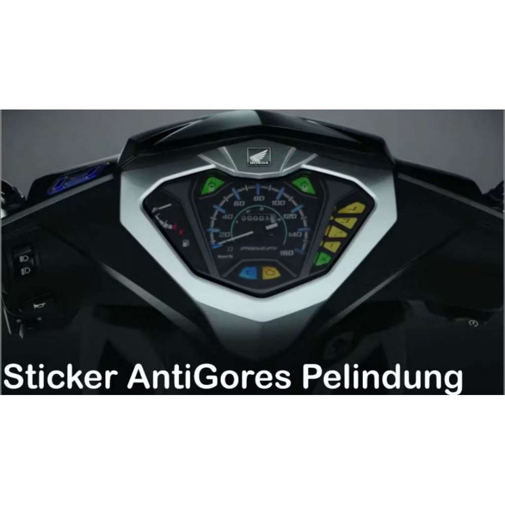 sticker antigores pelindung spedometer supra x 125 FI