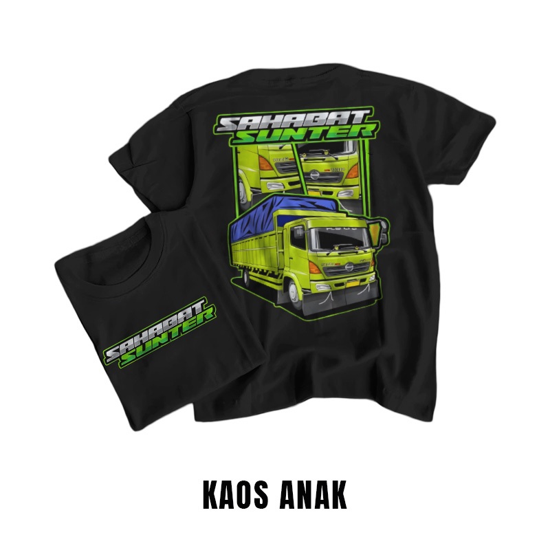 Kaos Truk Oleng Anak Keren Baju Truk Sahabat Sunter Anak Umur 2 - 14 Tahun