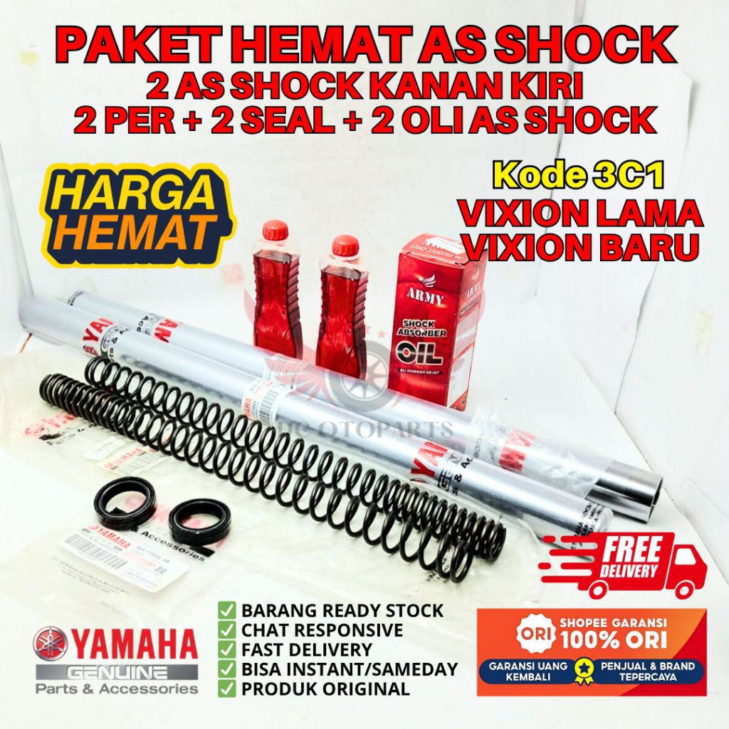 3CI PAKET HEMAT AS SHOCK DEPAN VISION LAMA VISION BARU,  AS SHOCK DEPAN VISION LAMA, AS SHOCK DEPAN 