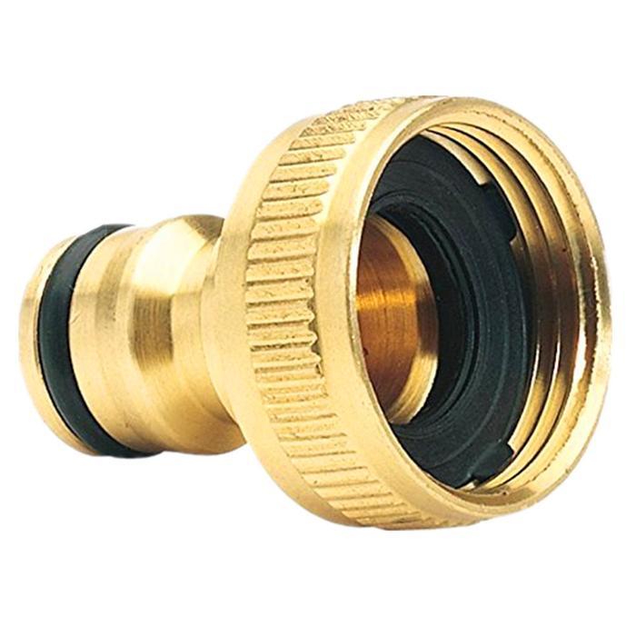 Tab Adapter Brass Converter By Pass Sambungan pipa Quick Release Kran Nepel Sock Sok Drat Ulir Keran air mur Dari 25mm 1/2 ke 3/4inch 3/4" 16mm Konektor Keran Air Washing Machine Conversion Interface Bahan Kuningan untuk selang 1/2 1,2 1.2  inch