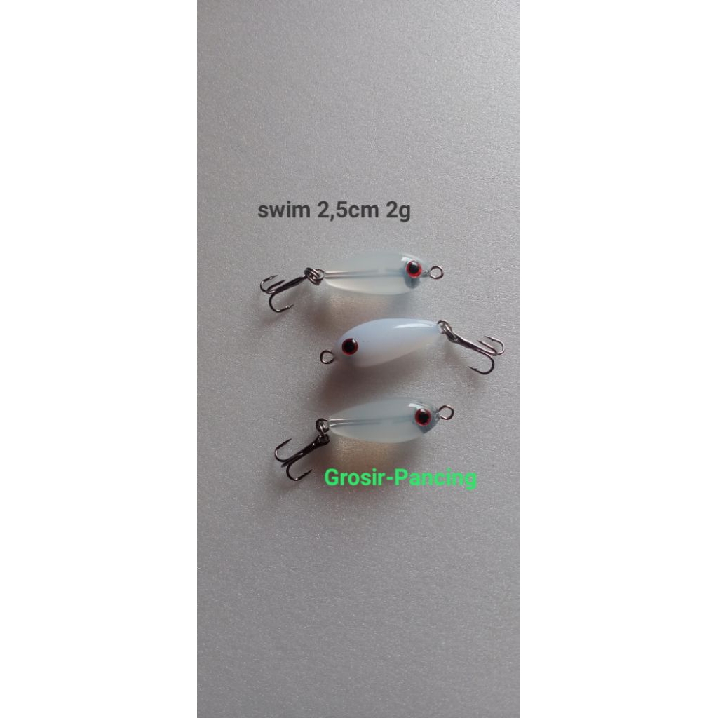 Grosir-Pancing Lure Hampala 2,5cm 2g / Umpan Mancing Swim Mini / swim bait / Swim Cating / Minow Ika