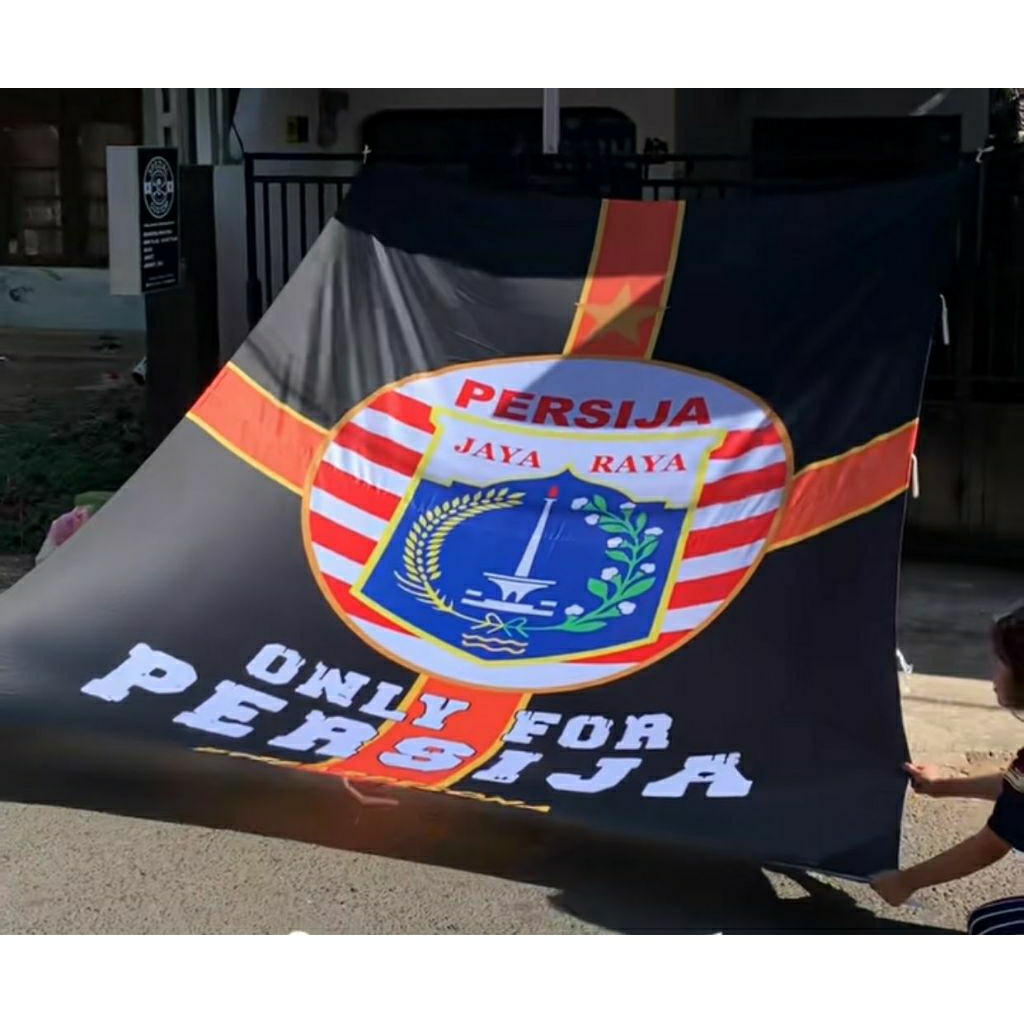 Promo Special + Free Bonus Flag Persija + Bonus Sticker Bendera Persija + Giant Flag Printing Persij