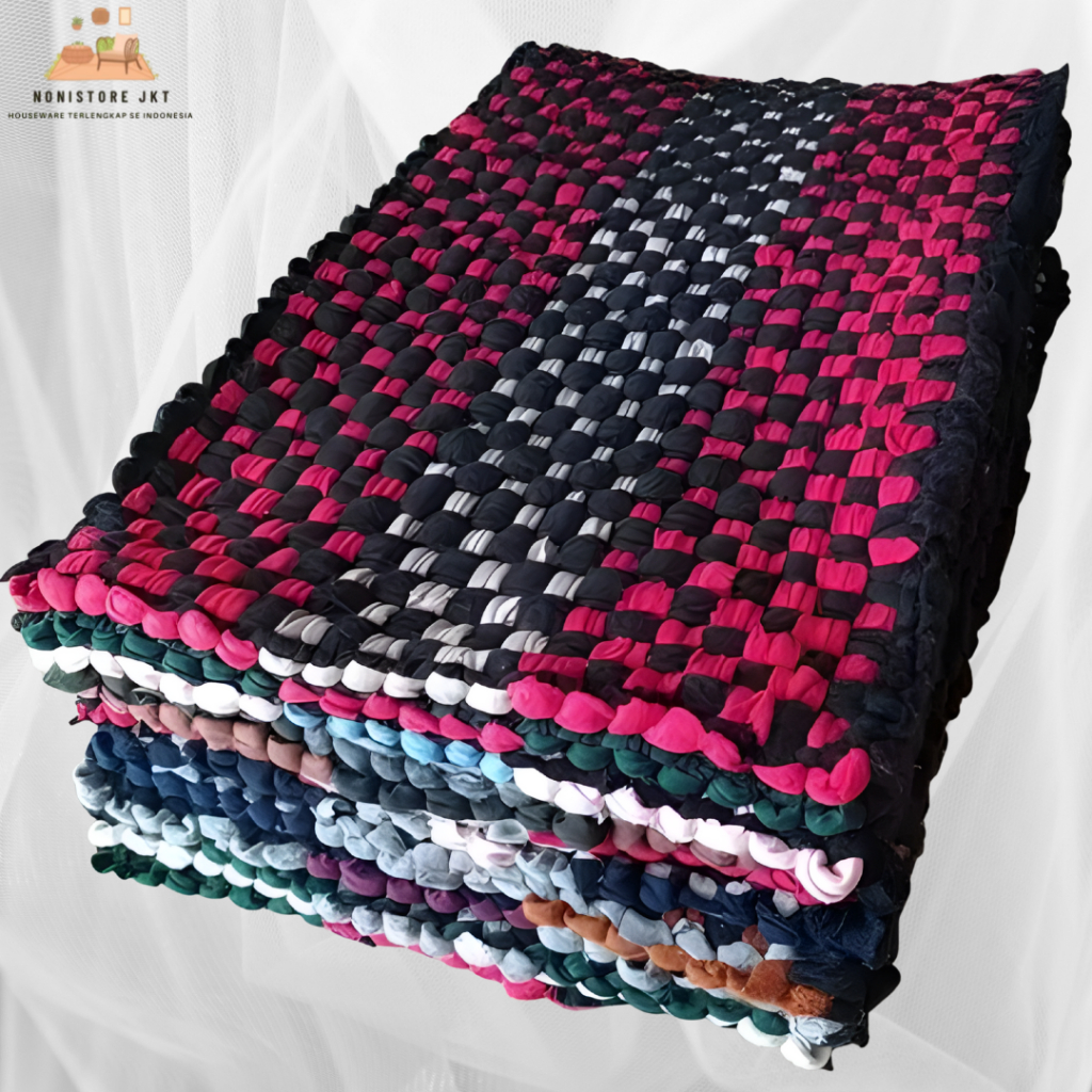 Keset Anyaman / Keset Kaki Anyam / Keset Anti Slip / Keset Wc / Keset kain tebal / Kesat kamar mandi