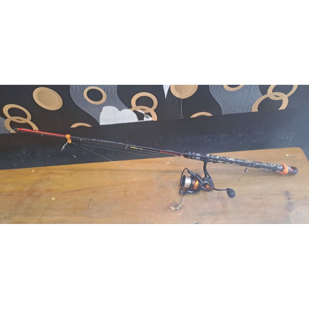 alat pancing dijamin gacor joran daido athena & reel daido pendeta uk.3000 galatama lele