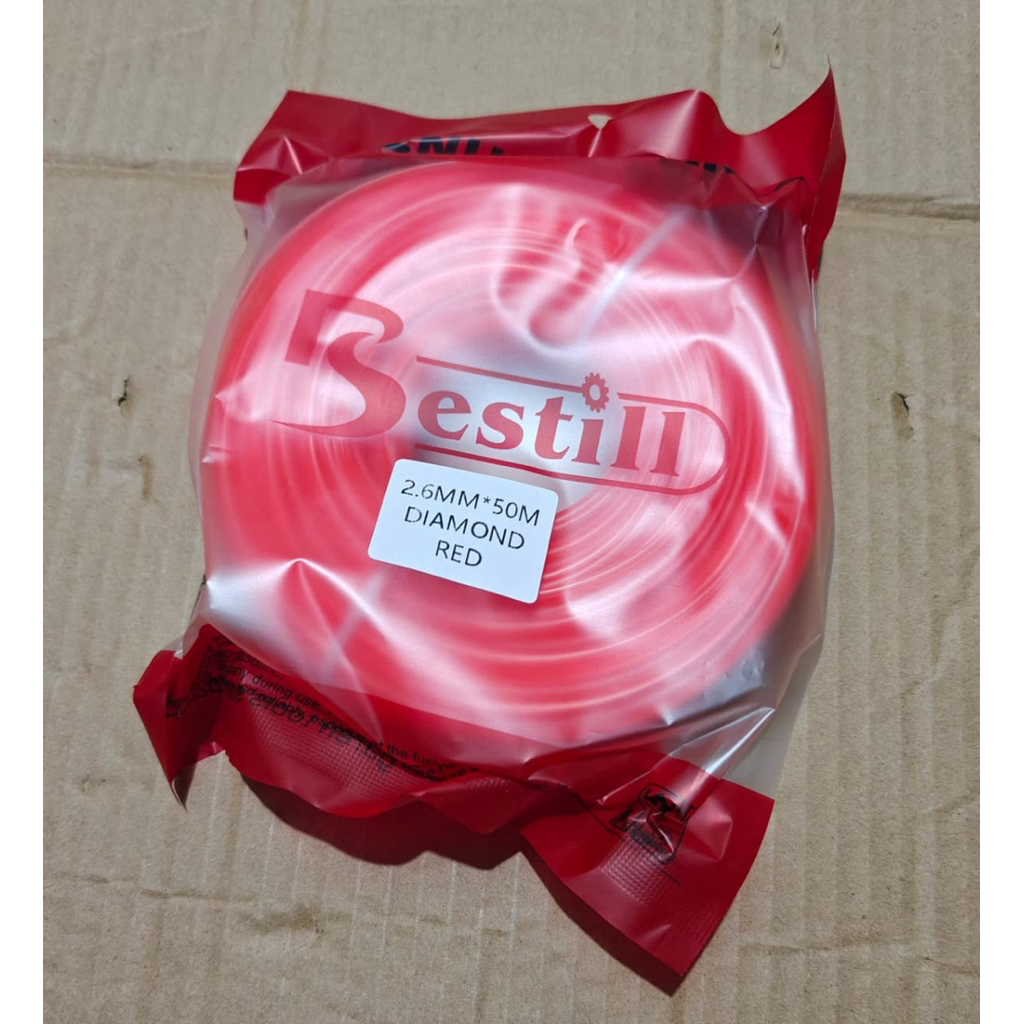 PISAU SENAR  NILON FULL 50 meter ukuran (2.6MM) Tali senar potong rumput