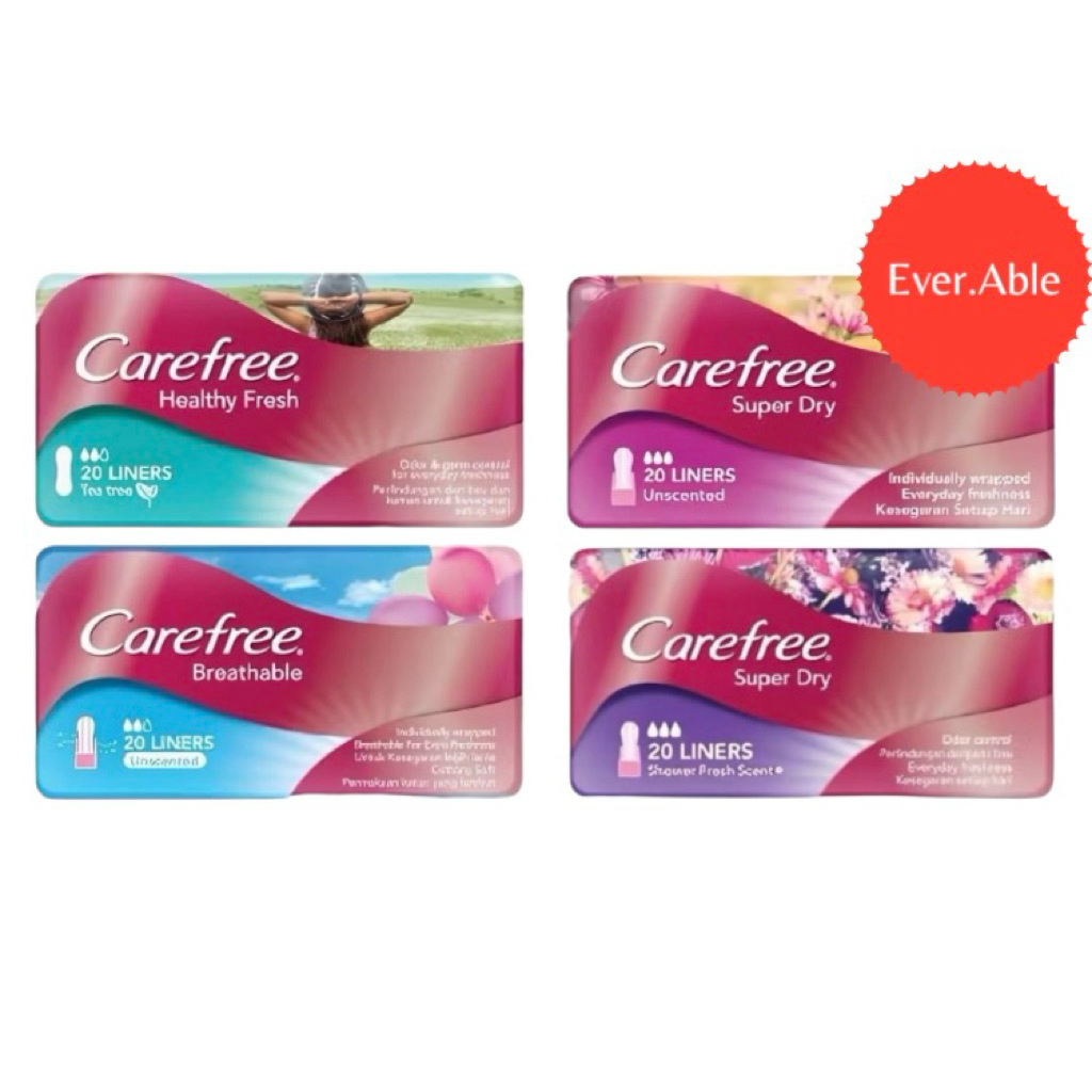 CAREFREE PANTYLINER 20 LINERS