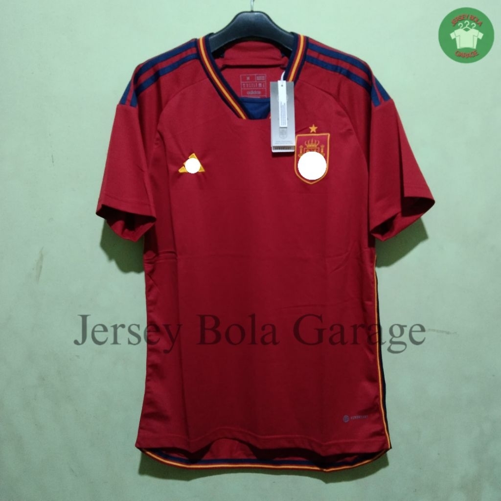 Jersey Bola Spain Spanyol Home 2022