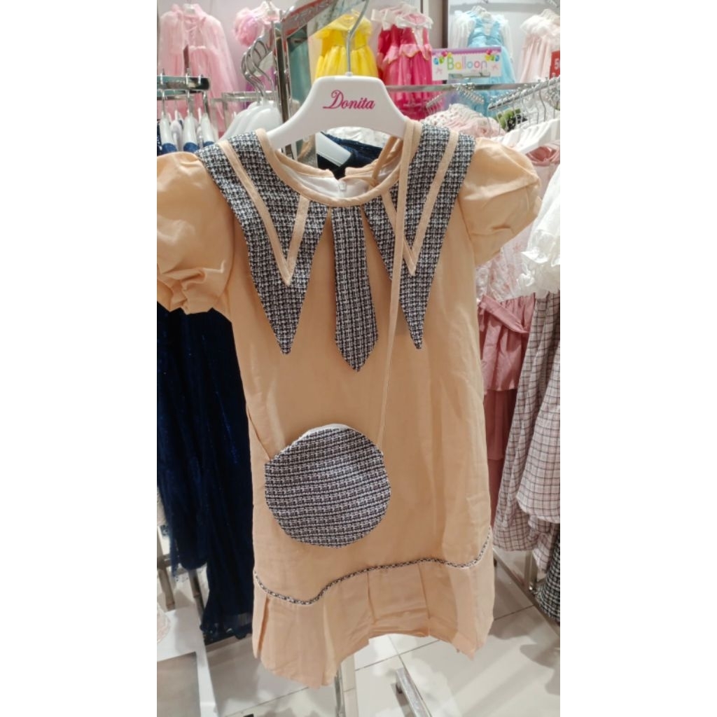 Dress anak perempuan donita/New