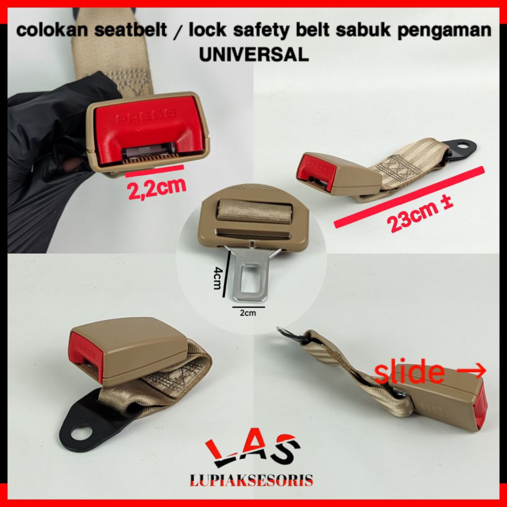 COLOKAN SAFETY BELT UNIVERSAL ORIGINAL SEATBELT SABUK PENGAMAN UNIVERSAL LOCK SEAT BELT MOBIL