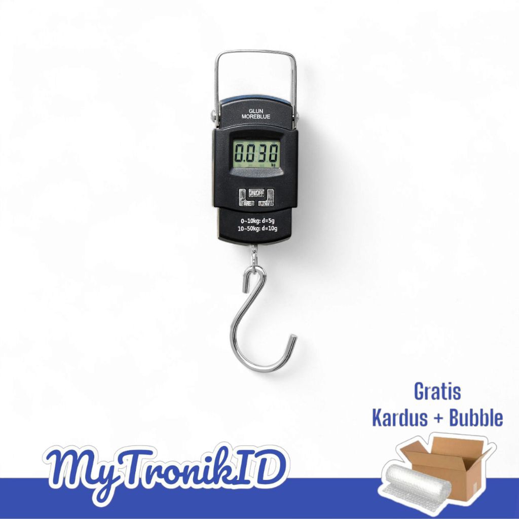 Timbangan Gantung Digital Portable 50Kg Mini Scale (Timbangan Ikan, Laundry, Barang, Koper, Ekspedis
