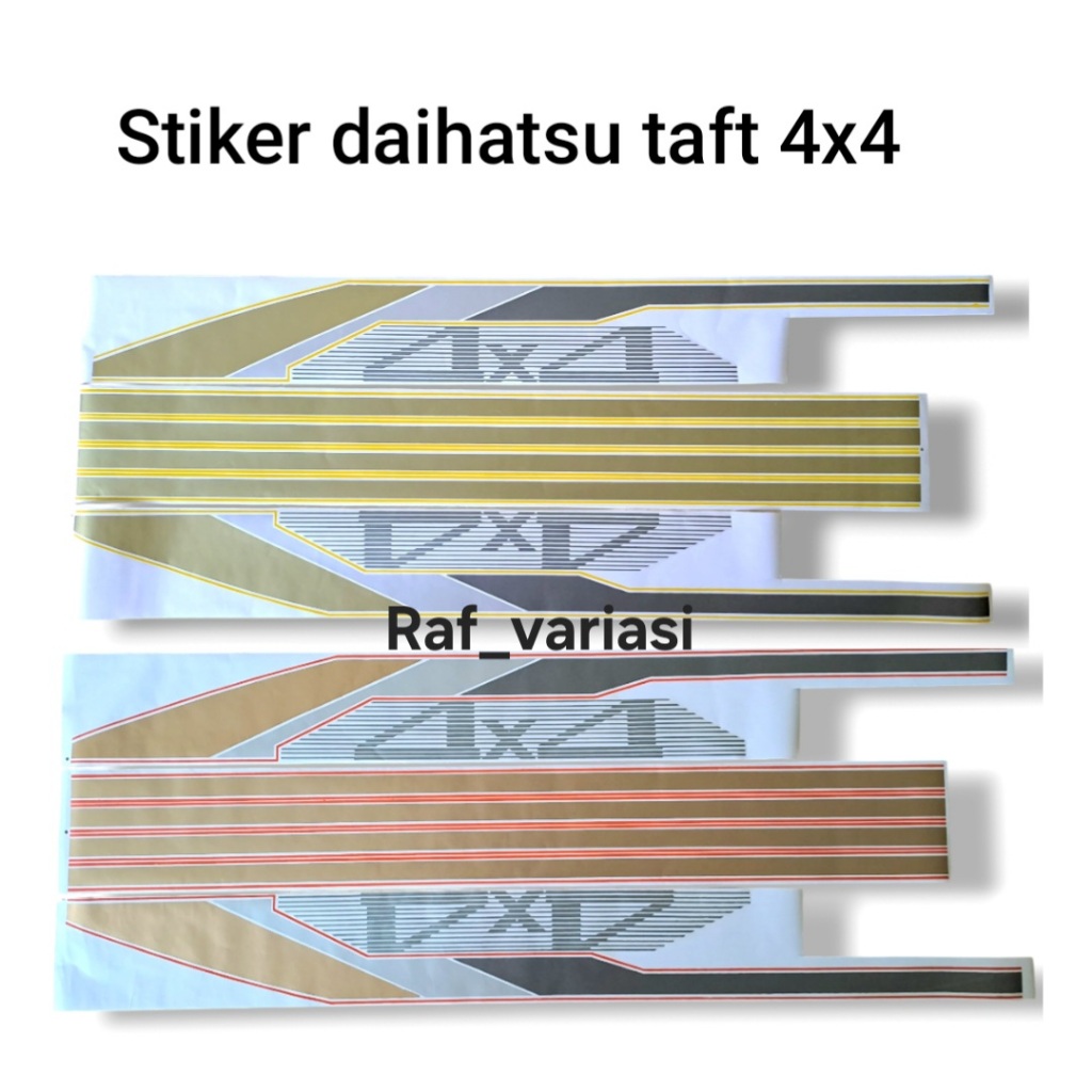 Stiker list body Taft 4x4 / stiker Daihatsu taft 4x4 GT rocky / sticker Taft GT 4x4