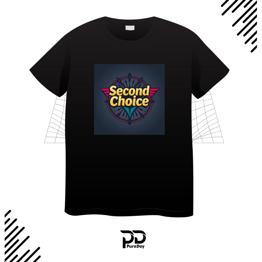 Kaos hitam band Tshirt second choice Vintage Pria Wanita