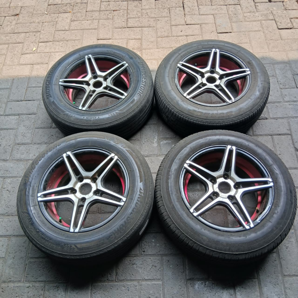VELG MOBIL RACING VOSSEN RING 15 LEBAR 7 LUBANG BAUT PCD 5X114 ET38 BAN PELEK
