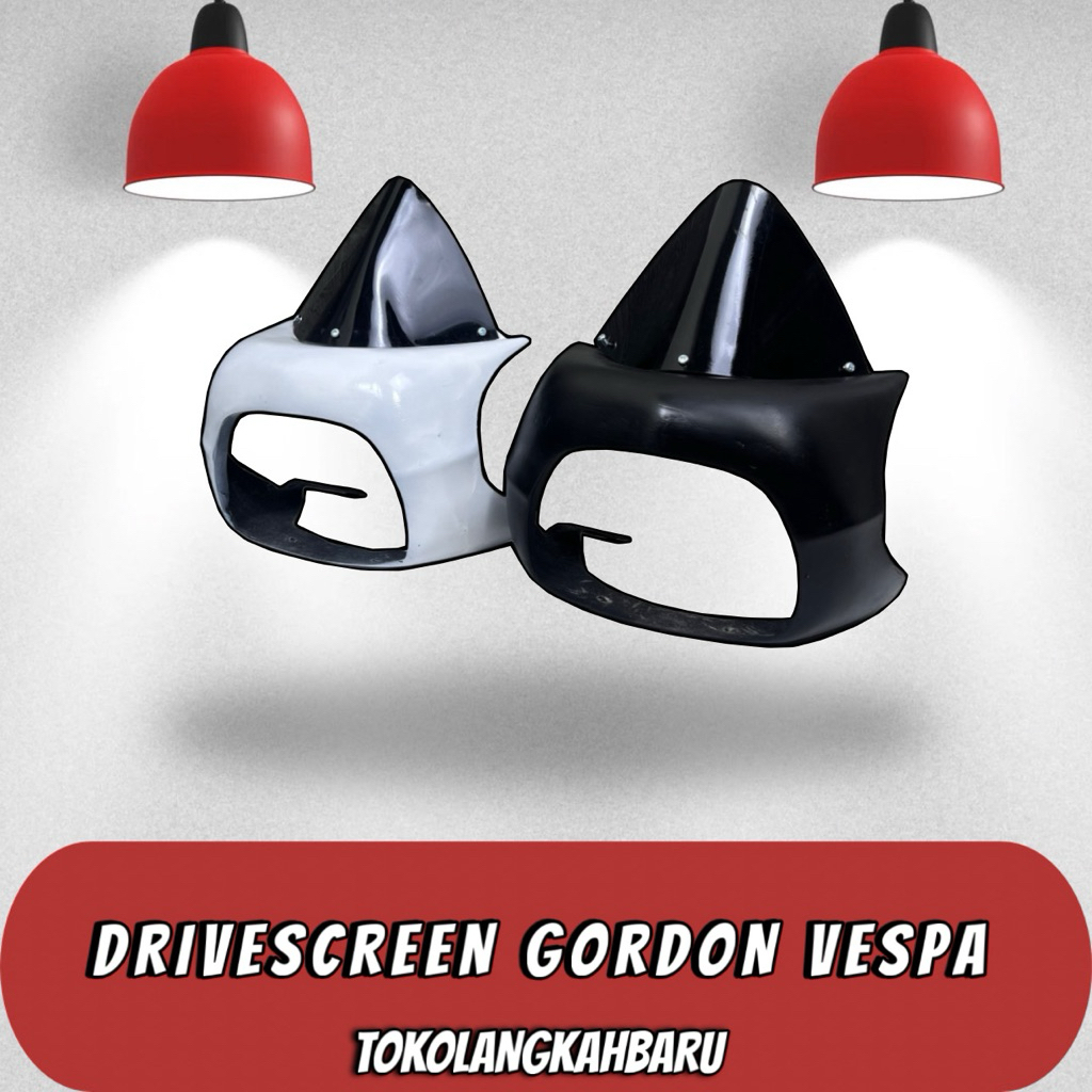 Driverscreen Vespa Gordon – Kaca Depan Stylish Buat Super & Sprint