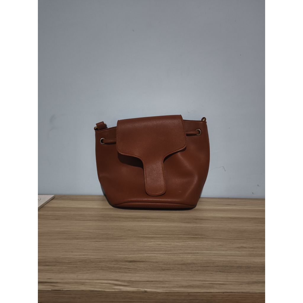 Preloved Tas Wanita Kulit Sintetis Coklat