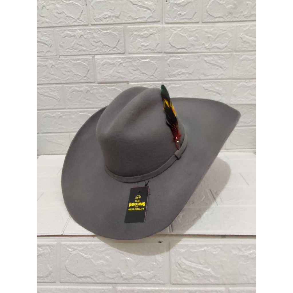 Topi laken lebar style Koboy by the Rolling Hat