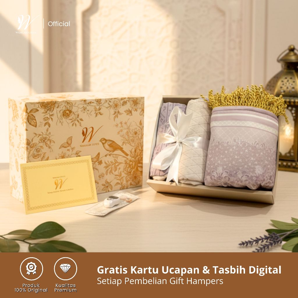 GIFT HAMPERS SET MUKENA & SAJADAH BUSA KADO PERNIKAHAN SESERAHAN PREMIUM