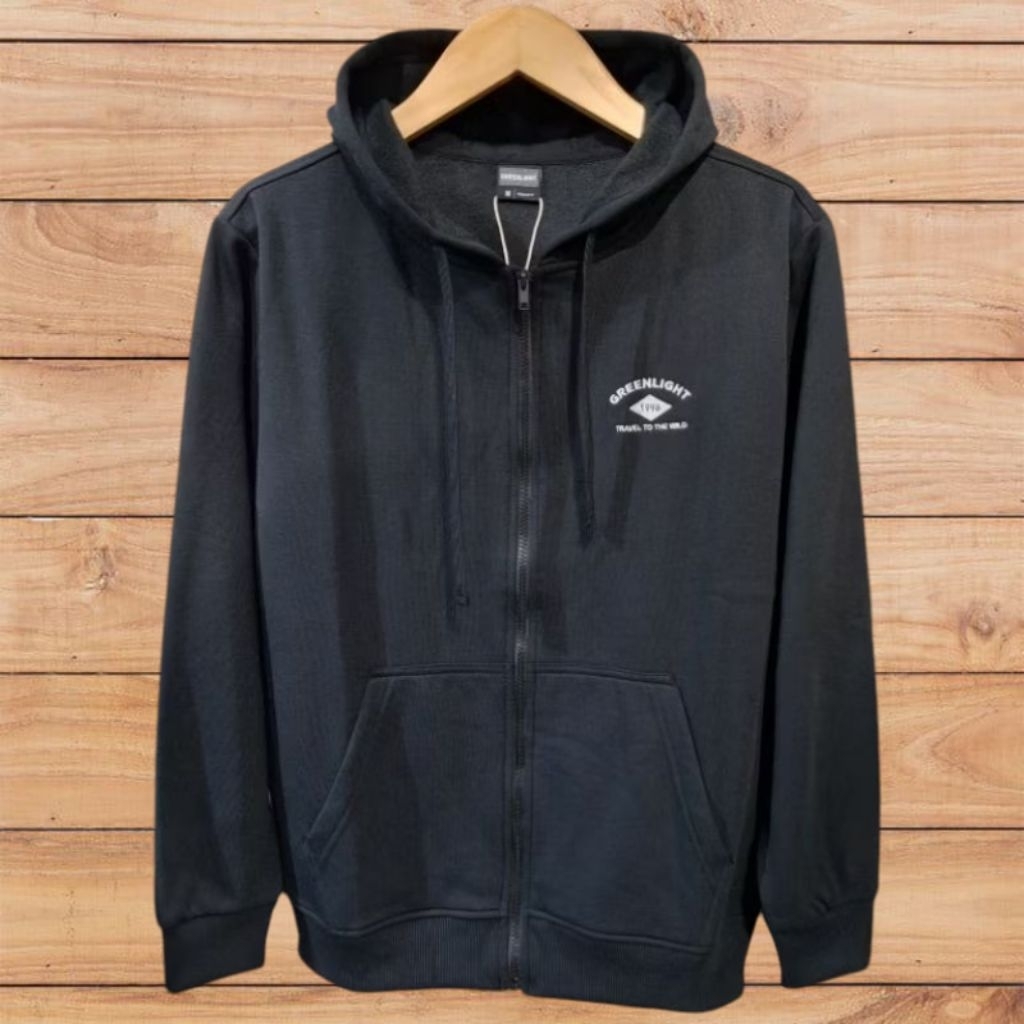GREENLIGHT Jaket Pria Sweater Hoodie Zipper Original