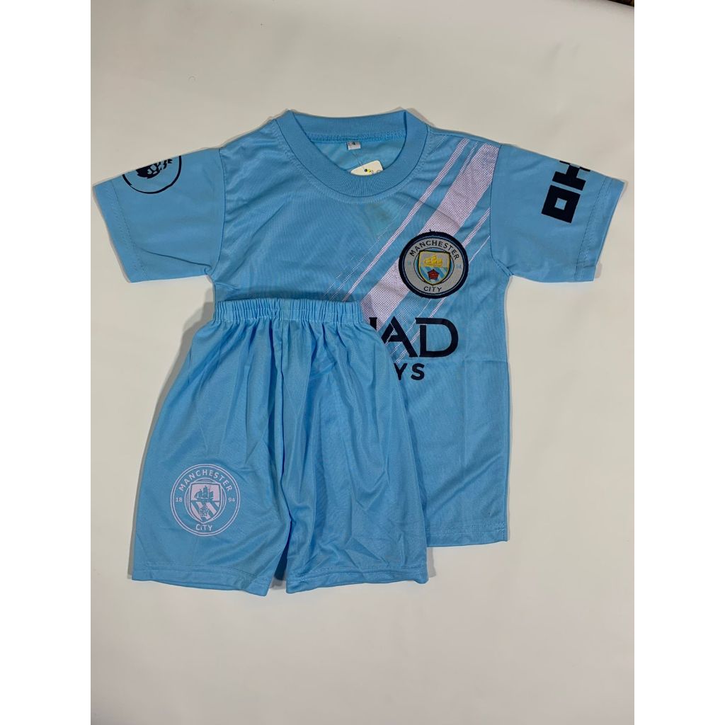 Setelan Jersey Anak Manchester City Biru Home Usia 0-12TH - Jersey Anak Manchester City Biru Home Ra