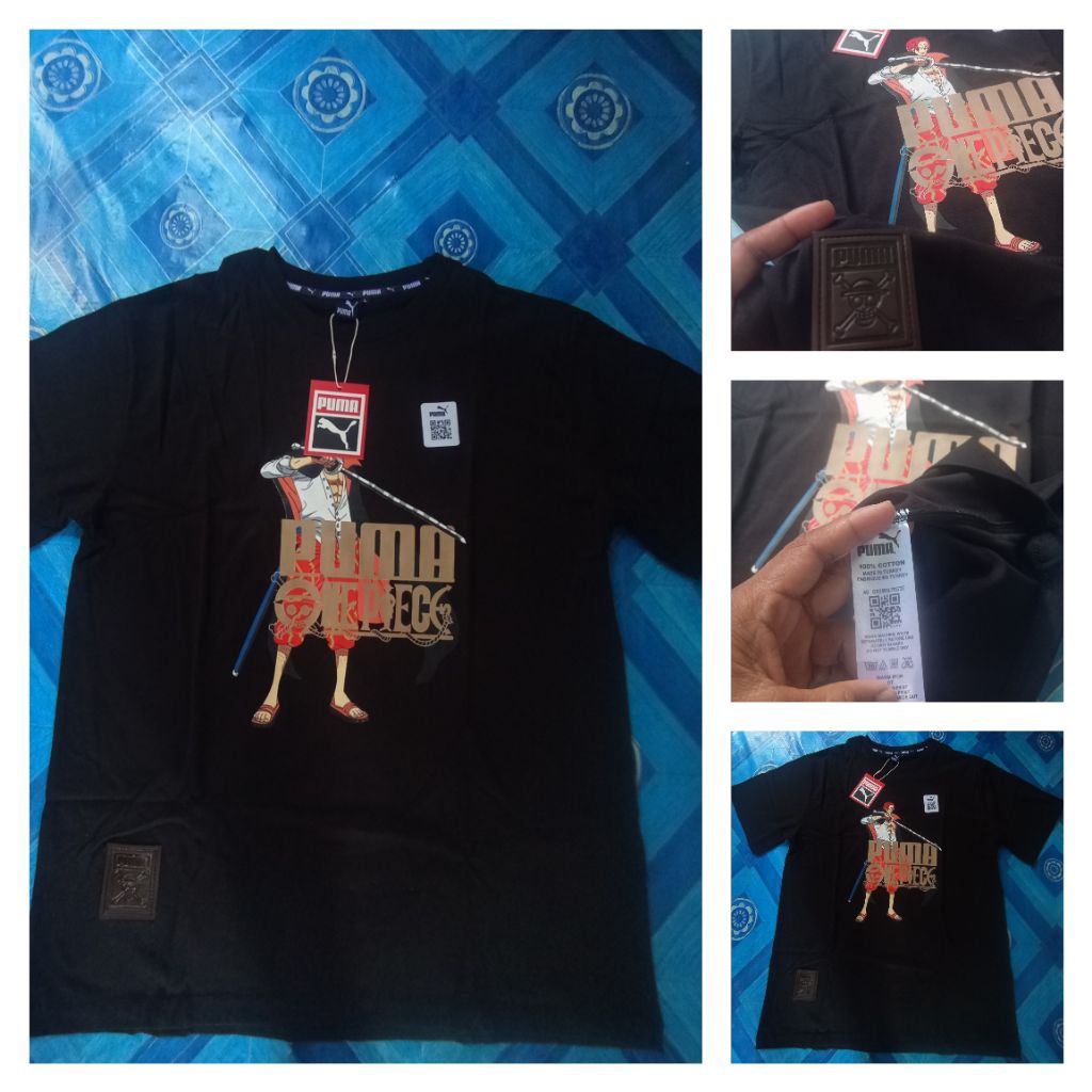 baju kaos PUMA x ONE PIECE