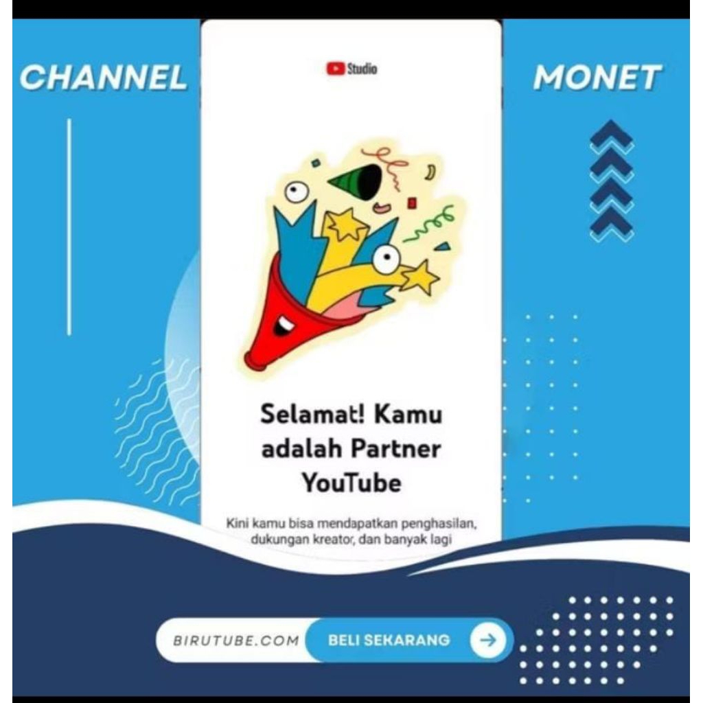 CHANNEL YOUTUBE MONETISASI+ADSENSE FRESH