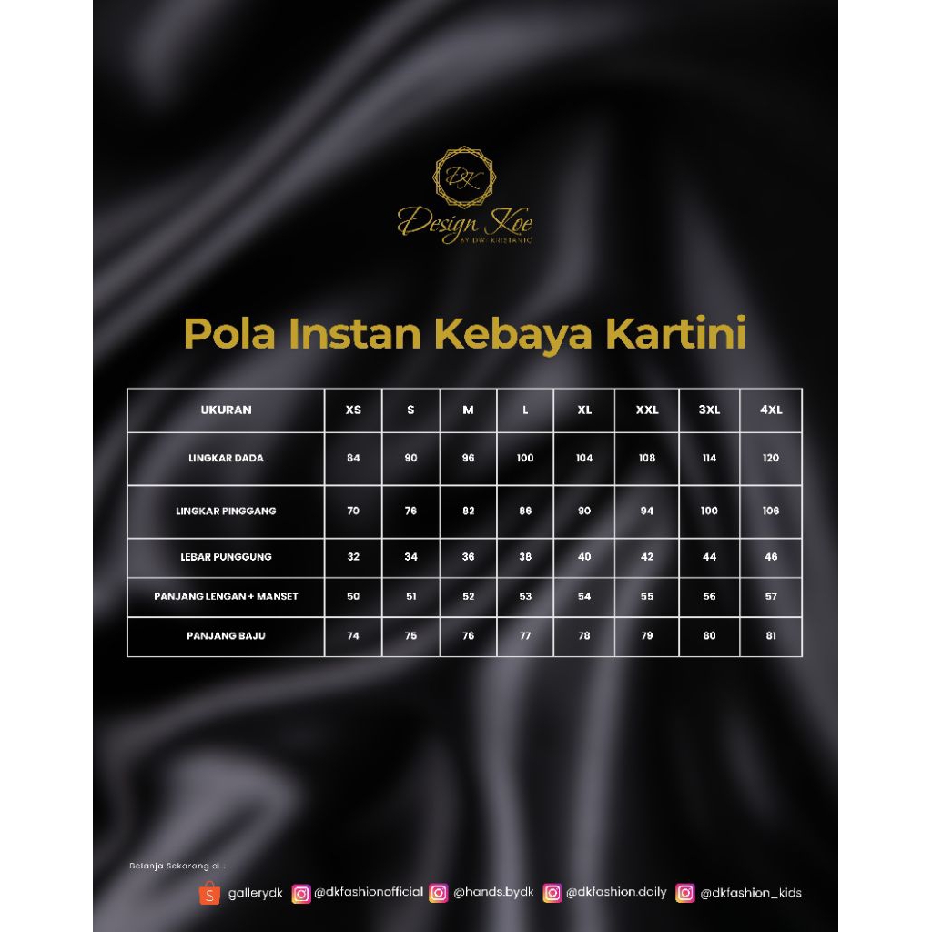 POLA KEBAYA KARTINI