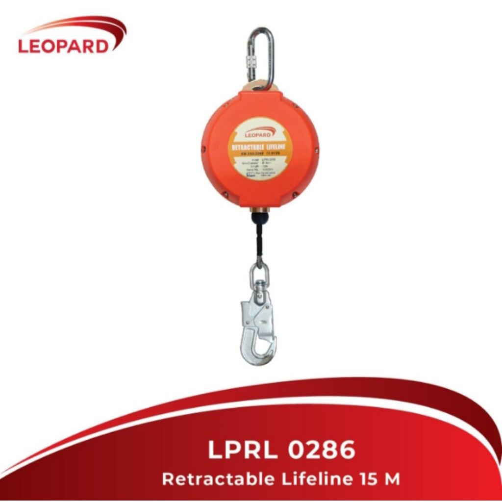 Rectracble Lifeline 15M Leopard LPRL 0286 Original / Safety Lifeline Leopard 15 Meter LPRL 0286