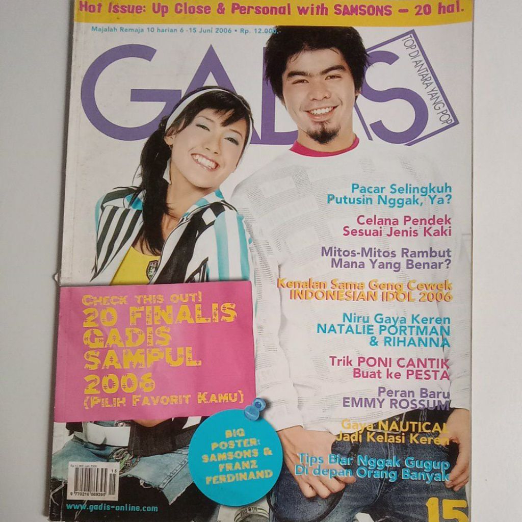Majalah Gadis Tahun 2006 Plus Bonus Poster Besar