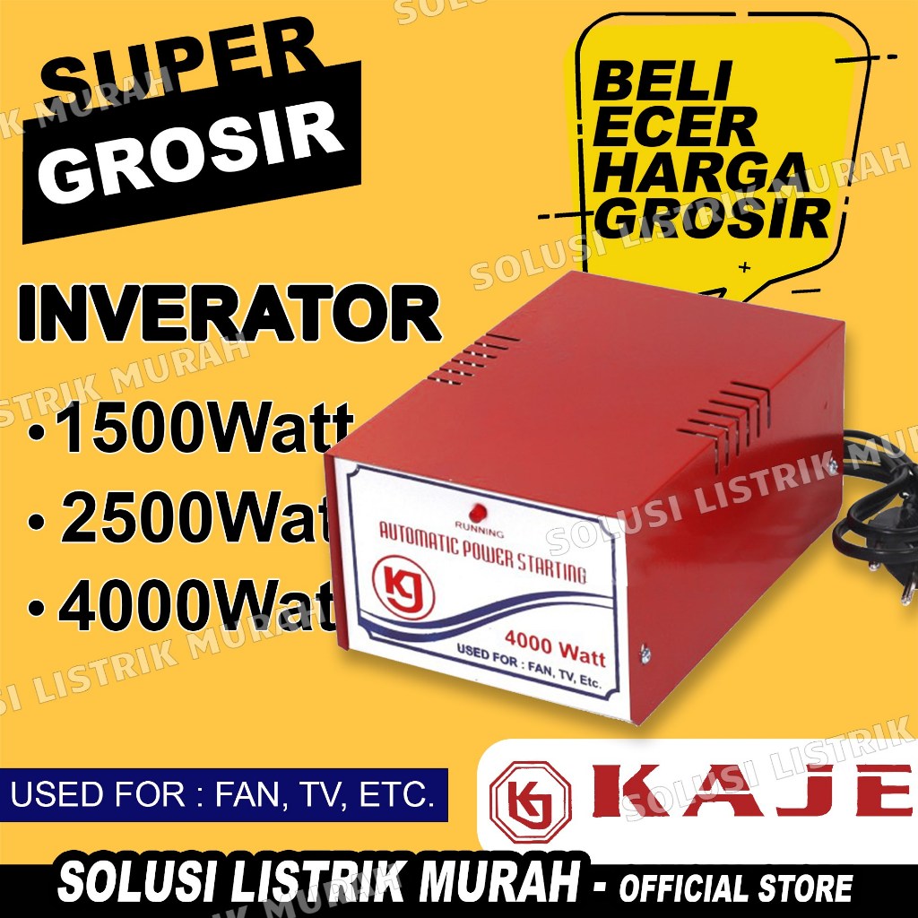 Inverator KAJE Alat Anti Jeglek Auto Soft Start 1500 Watt 2500 Watt 4000 Watt
