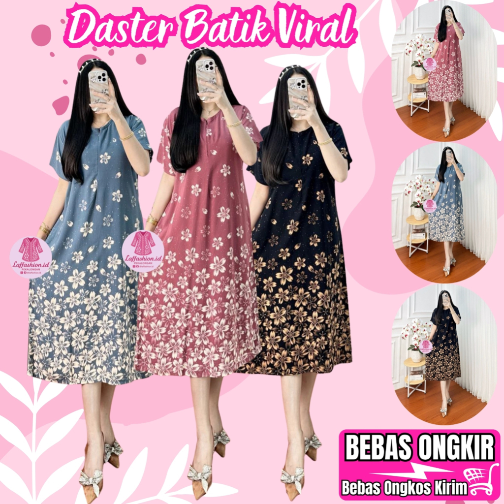 Daster Batik Rayon Premium Daster Tidur Kekinian– Adem, Tebal & Kualitas Premium Asli Pekalongan